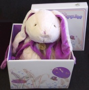 Мягкая игрушка Lapkin Кролик белый/фиолетовый 30см (AT365046)