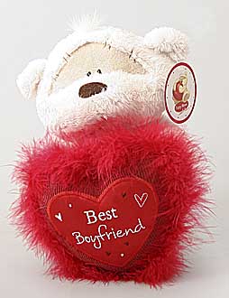 Мишка Fizzy Moon 20 см-держит сердце best boyfriend! (59443.1)