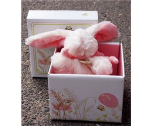 Мягкая игрушка Lapkin Кролик белый/розовый 15 см (AT365043)