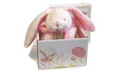 Мягкая игрушка Lapkin Кролик белый/розовый 30см (AT365047)